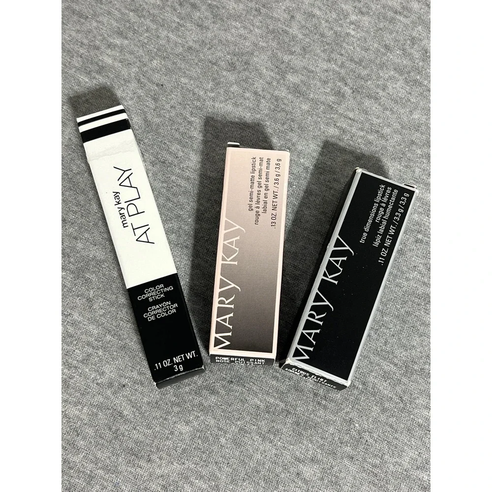 Mary Kay‎ At Play Color Correcting Stick, Powerful Pink &Citrus Flirt Lipstick